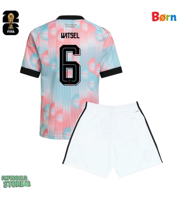 Belgien Axel Witsel #6 Replika Babytøj Udebanesæt Børn VM 2026 Kortærmet (+ Korte bukser)